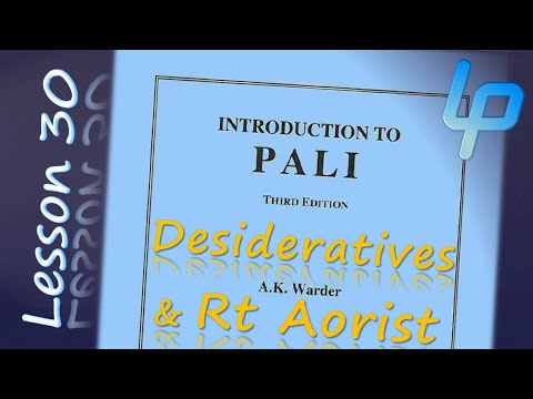 Warder's 'Intro to Pali': Chapter 30 | Learn Pali Language