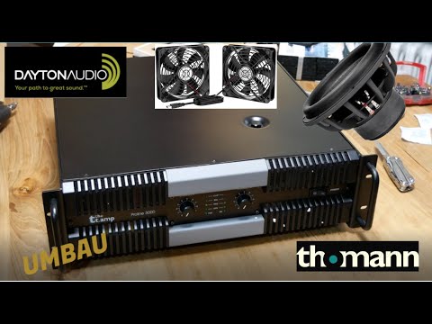 T.amp Proline 3000 power amplifier / AMP / CONVERSION quieter fans for home theater / home cinema...