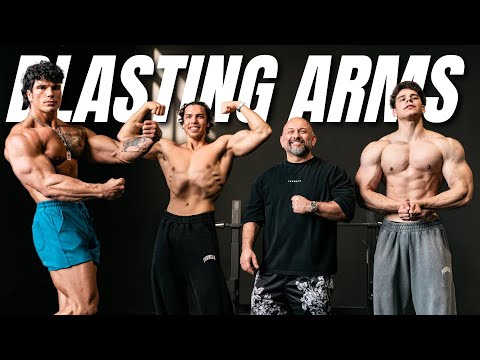 INSANE ARM DAY W/ SHIZZY, AXEL, & JOE BAENA