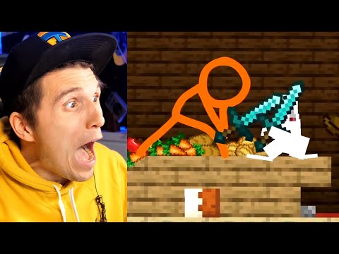 Paluten REACTS to EPIC Animation vs Minecraft