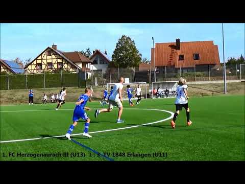 06.10.2018 1.FC Herzogenaurach III (U13) - TV 1848 Erlangen (U11) (2:5) - Highlights - HD