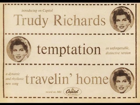 TRUDY RICHARDS - Temptation / Travellin' Home (1956)