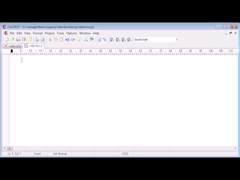 jQuery Tutorial 11 Introduction to Selectors