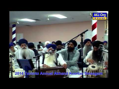 005 Toronto July 2014 Smaagam - Sunday Morning Keertan - Bh. Hardial Singh Jee