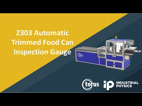 Video do Medidor Automático de Inspeção de Latas de Alimentos Aparadas Z303