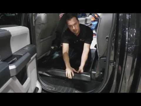 HuskyLiners Weatherbeaters Floor Trays in a 2015 Ford F150