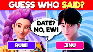 KPOP DEMON HUNTERS Guess Who Said the Movie Quote (HARD edition) !!