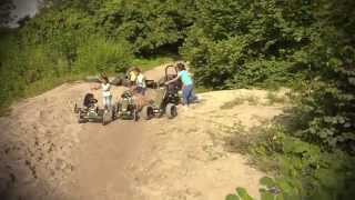 Minamas kartingas su pripučiamais ratais - vaikams nuo 4 iki 12 metų | Jeep Adventure | Berg 24.40.10.00