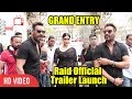 Ajay Devgn And Ileana D Cruz Grand Entry At Raid Official Trailer Launch Viralbollywood