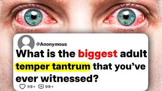 What is the biggest adult temper tantrum that you've ever witnessed?