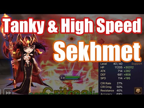 【Summoners War | Curry's RTA】Tanky & High Speed Sekhmet, she is so usefull for tanky team!