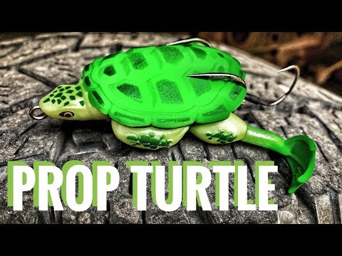 Lunkerhunt Prop Turtle (NINJA?) | Lure Review with Underwater Footage