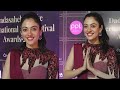 Crashh Web Series Actress Aditi Sharma Showing Excitement At Red Carpet Of Dada Saheb Phalke Award