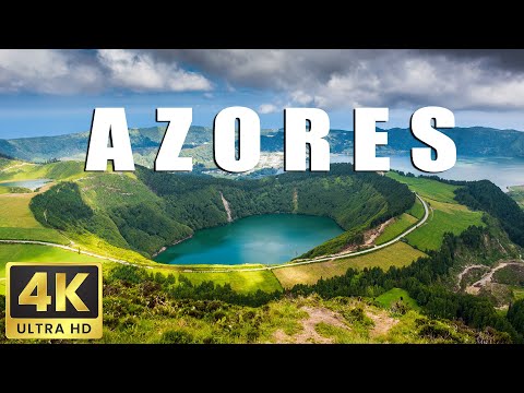FLYING OVER AZORES (4K UHD) - Relaxing Music Along With Beautiful Nature Videos - 4K Video Ultra HD