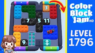 Solution du Niveau 1796 de Color Block Jam