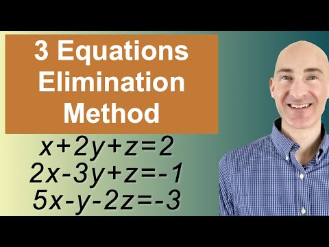 Solving Systems of 3 Equations Elimination
