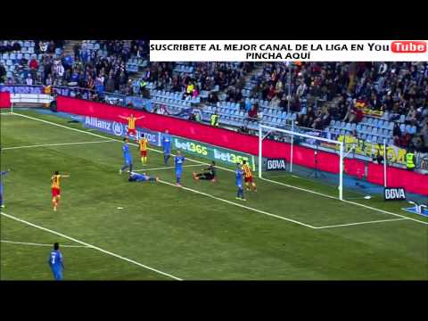 Getafe vs FC Barcelona 2-3 Gol Pedro Jornada 17 2013/2014 - AllGoalsLFP