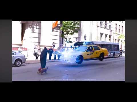 The smurfs 2 taxi new york city