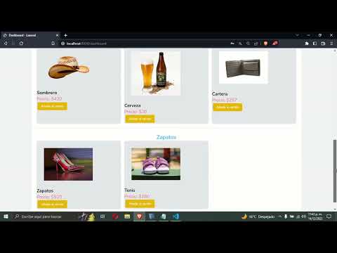 Carro de compras con Laravel 9 React y Vite