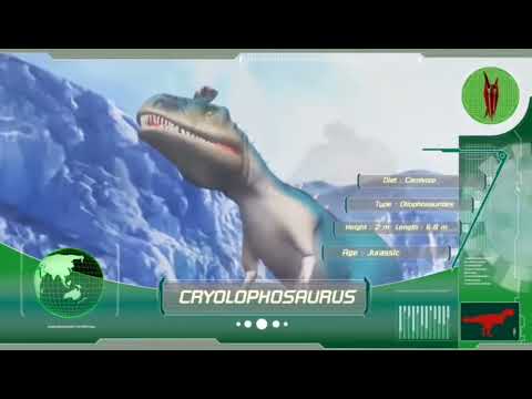 Dinosaurs Battle World Championship All Cryolophosaurus Scenes