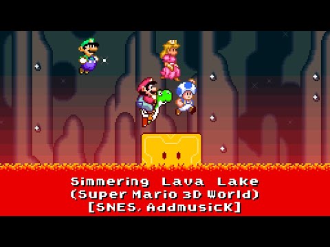 Simmering Lava Lake (Super Mario 3D World) [16-bit, SNES]