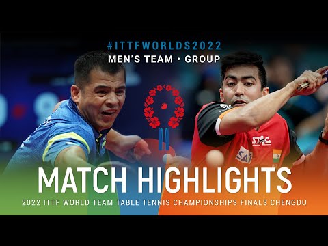 Highlights | Elmurod Kholikov (UZB) vs Desai Harmeet (IND) | MT Grps | #ITTFWorlds2022