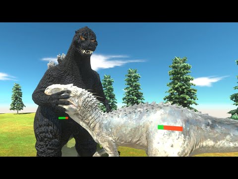 Indominus Rex vs Godzilla kaiju!- Animal Revolt with Evolution of Dinosaurs; Dinosaurs Revolt Battle