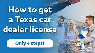 How to get a Texas Car Dealer License [In only 4 steps!]