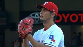 NYM@TEX: Darvish fans nine over 7 1/3 innings