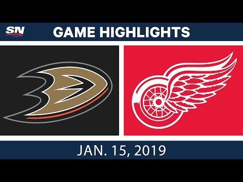 NHL Highlights | Ducks vs. Red Wings - Jan. 15, 2019