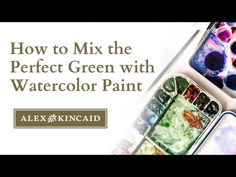 How to Mix the Perfect Green with Watercolor Paint