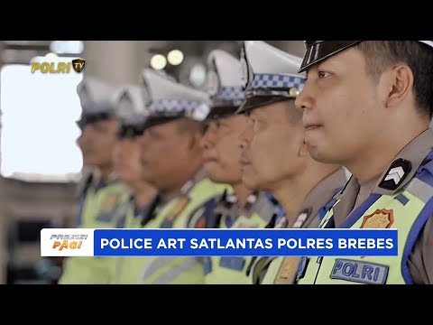 POLICE ART SATLANTAS POLRES BREBES GAUNGKAN BUDAYA TERTIB LALU LINTAS SAAT OPS ZEBRA CANDI 2025