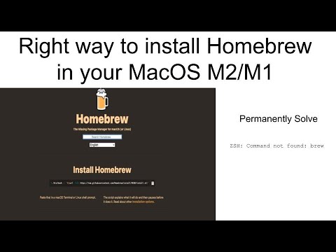 How to Install Homebrew in a right way for MacOS M2/M1|| ZSH - Command Not Found - brew