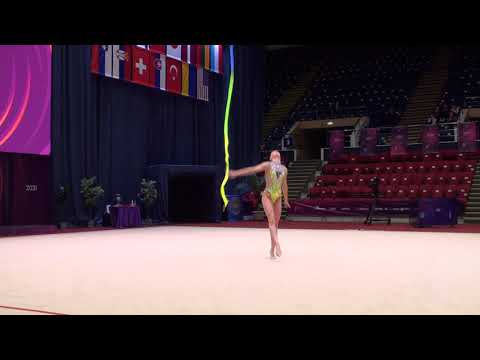 Evelin Viktoria Kocsis HUN Magyar RG Szotvetseg Ribbon Irina Deleanu Cup 23 May 2021