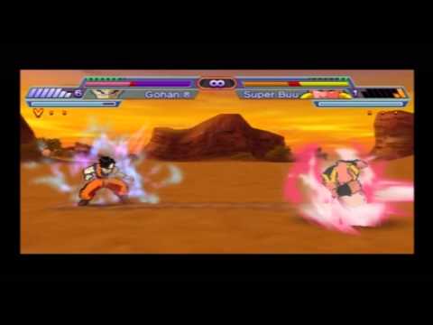 DBZ Shin Budokai 2 - Ultimate Gohan vs. Super Buu (Gotenks absorbed) (HD 720p)