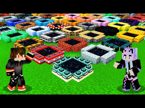 We found 1000 SECRET PORTALS in Minecraft!