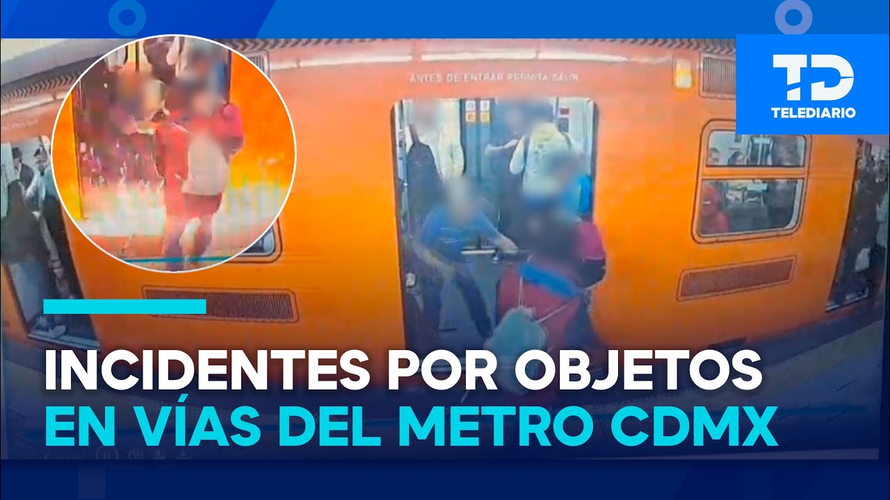 Celulares, sombrillas y bastones: objetos que pueden afectar el servicio del Metro CDMX