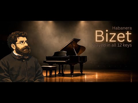 How Does Habanera by Bizet Sound in 12 Different Minor Keys? #habanera #bizet #pianomusic