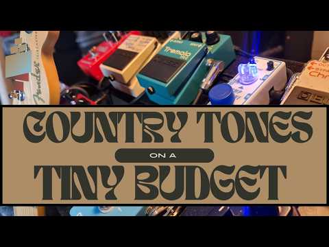 Country Guitar Tone on a BUDGET!  My CHEAP Live Pedal Board!