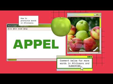 How to pronounce "appel" like a native Afrikaans speaker