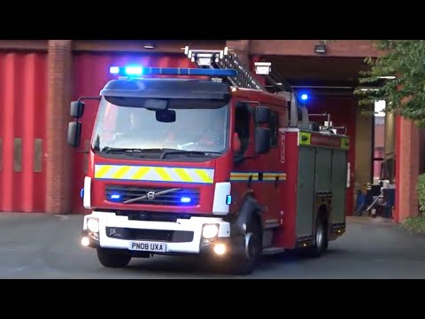 *TWO TONES* Manchester Central Reserve Pump Turnout - Greater Manchester Fire And Rescue Service