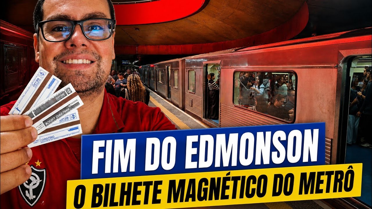 METRÔ DECRETA FIM DO BILHETE MAGNÉTICO (EDMONSON) NAS SUAS LINHAS EM SÃO PAULO