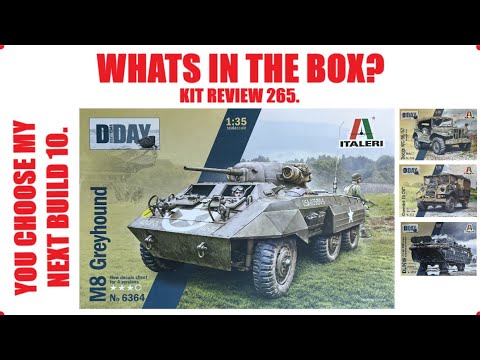 ITALERI 1/35, 6364; M8 GREYHOUND PANZERWAGEN. BAUSATZ-REZENSION 265.