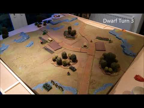 Warmaster Battle Report: Dwarfs vs Dark Elves