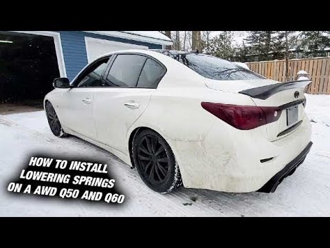 How To Install Lowering Springs On a AWD Q50 and Q60