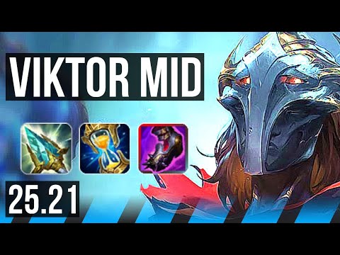 VIKTOR vs AKALI (MID) | Godlike, 12/3/3 | KR Diamond | 25.21