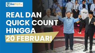 Real Count KPU dan Quick Count Litbang Kompas pada 20 Februari: Prabowo-Gibran Hampir 59 Persen