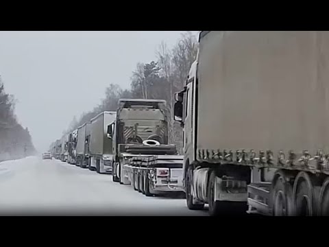 Video Thumbnail: Trans-Siberian Highway paralysed by 85-kilometre traffic jam