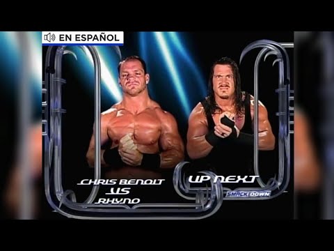 LUCHA COMPLETA - Chris Benoit vs. Rhyno | SmackDown! 11/09/2003 [Español Latino]