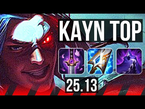 KAYN vs VOLIBEAR (TOP) | 8 solo kills, Legendary, 13/3/5 | EUW Master | 25.13
